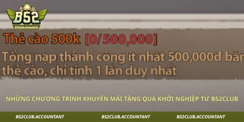 Những chương trình khuyến mãi tặng quà khởi nghiệp từ B52club